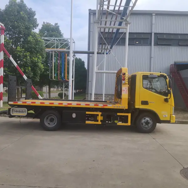 折叠板清障车 进口件事故拖车 福田S1高速救援车 小蓝牌一拖二平板车
