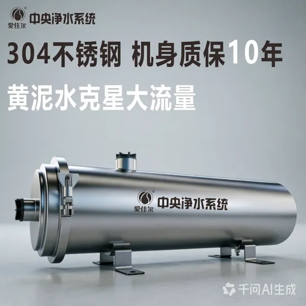 爱佳尔黄泥水克星中央全屋大流量反冲洗净水器净水机