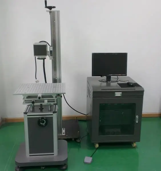 成都流水线批量激光打码机,分体式小型激光打标机