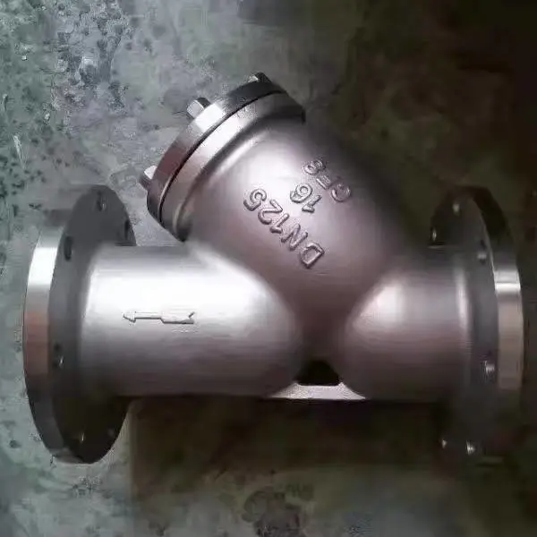 GL41W-25P DN400工业管道304不锈钢法兰Y型过滤器