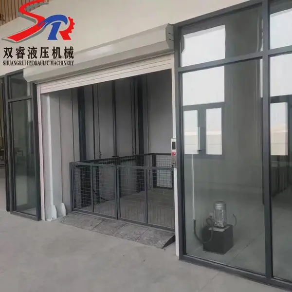 工业厂房简易导轨式液压升降机固定式载货电梯壁挂式电动提升机