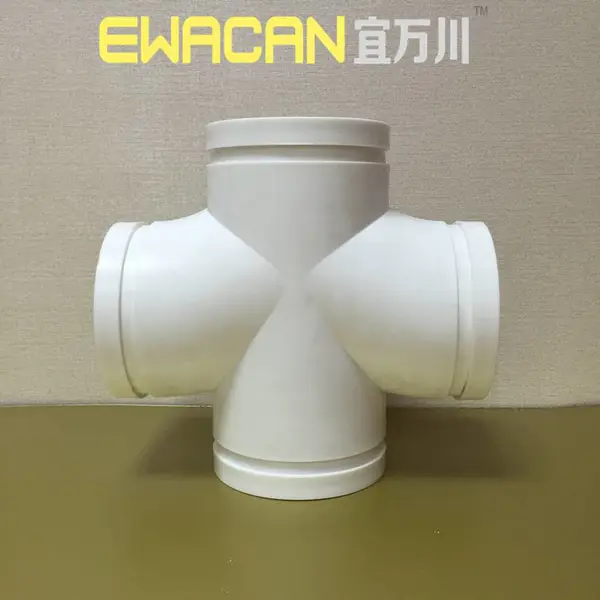 HDPE沟槽式平面四通