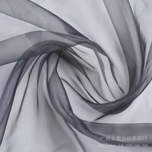 10D如意纱 超薄柔顺亮光欧根纱涤纶网纱布料汉服Lolita连衣裙面料