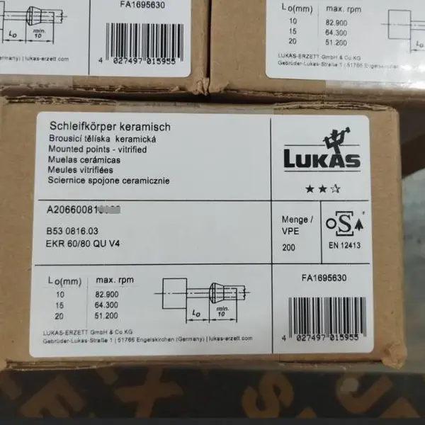 德国lukas MFS迷你扇形打磨工具尺寸精准 防锈性能好
