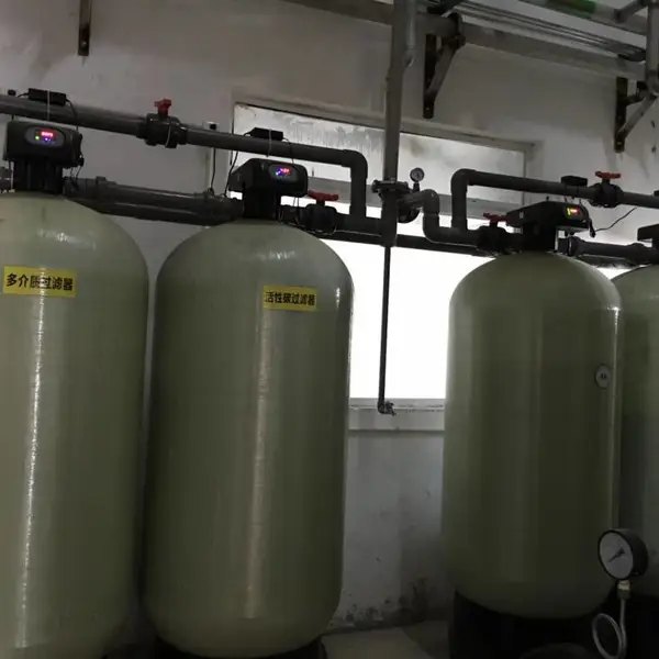 武汉20T/H软化水装置软水器软水机生产玻璃钢罐润新阀