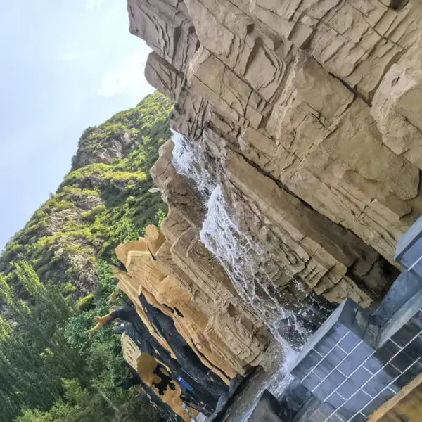 河北 室内酒店天然石假山 喷泉水景配套 防腐防裂 厂家直供