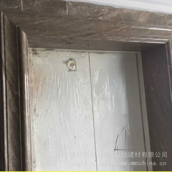 仿石材电梯包边套 人造石水转印电梯门套 蓝珀建材