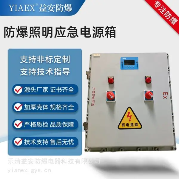 防爆A型应急照明电源开关配电箱 隔爆型双电源开关控制箱
