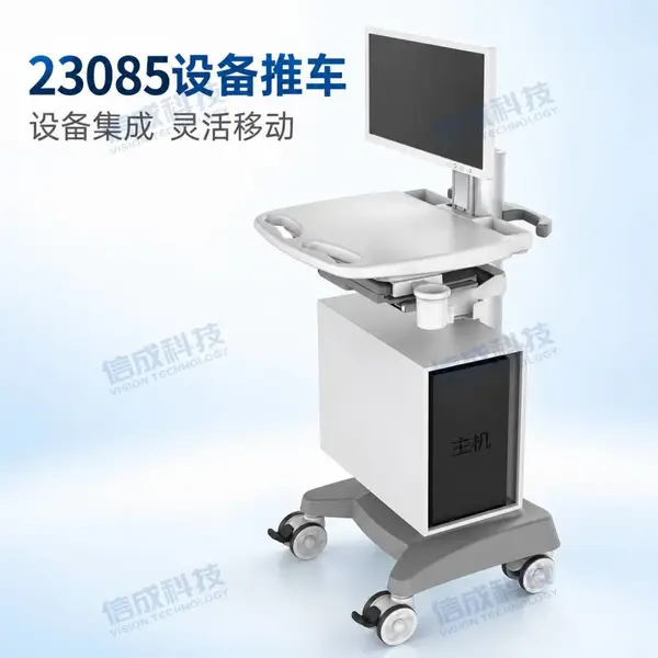 信成科技23085口腔扫描仪设备推车 医用电脑台车 定制机箱键鼠托 可定制