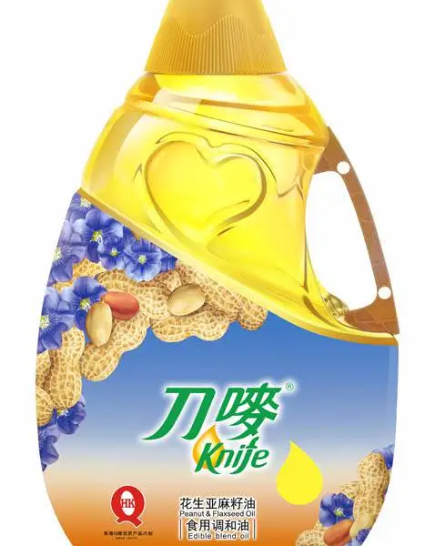 福利食用调和油刀唛花生亚麻籽油团购