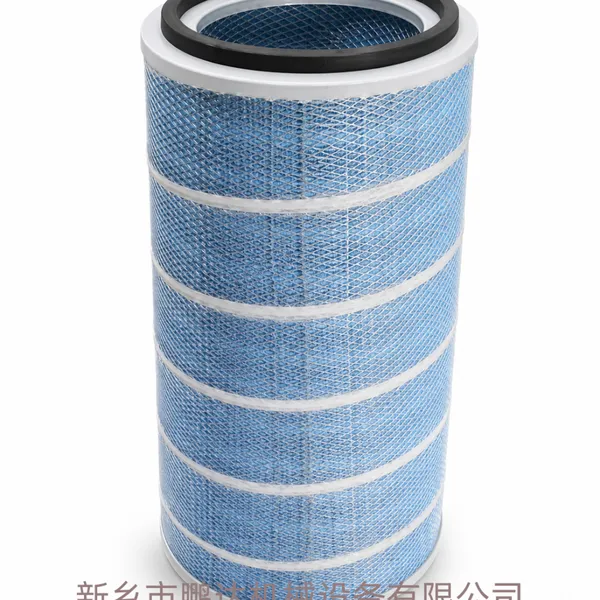 工业除尘滤筒 蓝色阻燃空气滤芯 激光切割焊烟净化除尘滤筒