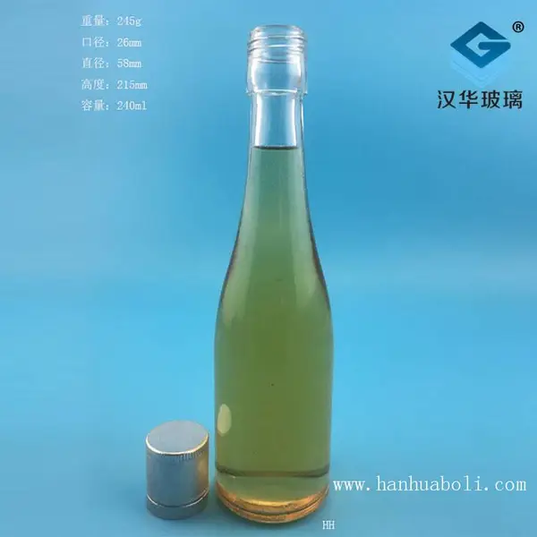 徐州生产240ml透明玻璃白酒瓶空玻璃酒瓶批发