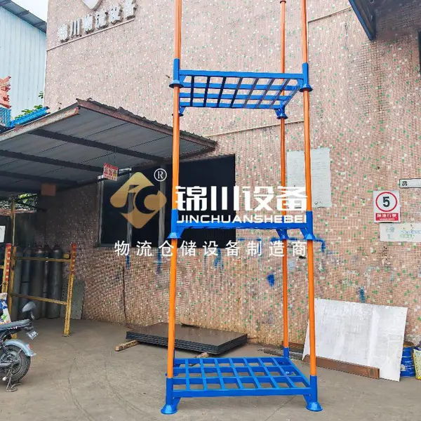 锦川非标抽插堆垛架 可拆卸插管料架 冷库车间可码放钢制仓储器具
