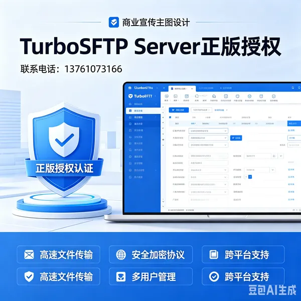 TURBOSOFT INCSFTP服务器软件TurboFTP Server企业FTP服务器虚拟域名部署文件传输日志