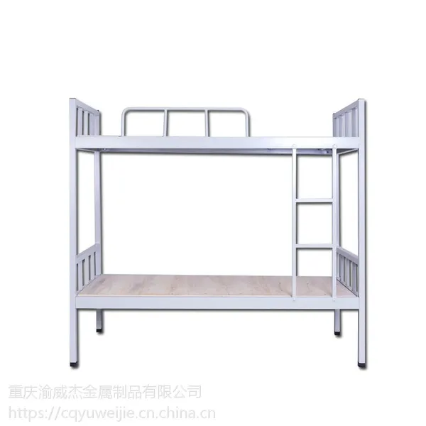 简约现代上下铺铁床,学生宿舍铁床 铁架床 工艺床,员工床
