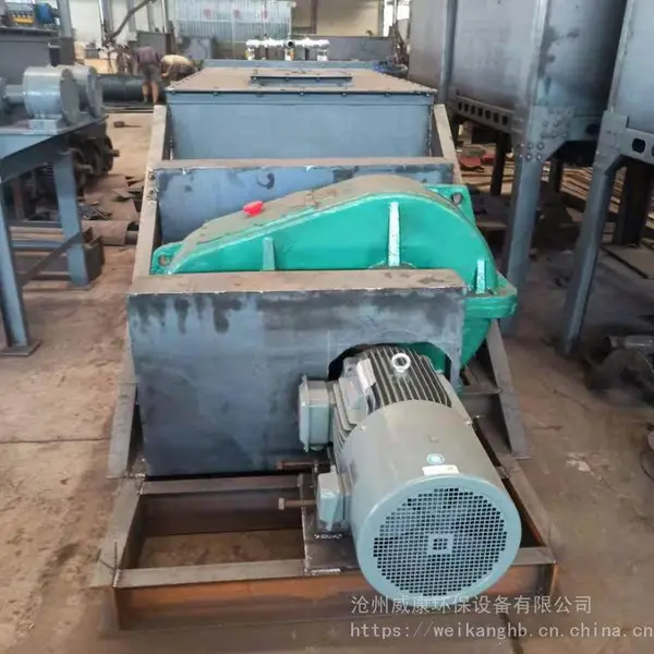 威康供应卧式双轴加湿搅拌机 陶瓷叶片自动混合单轴喷水搅拌设备