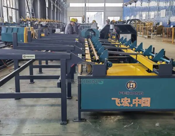 隧道小导管加工机器人 全自动割孔缩尖生产线