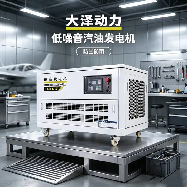 35kw汽油发电机无人值守干接点启动工程供电