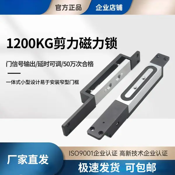 达讯酒店单双门暗装/明装电控不锈钢防水防爆大吸力磁力锁DX-302