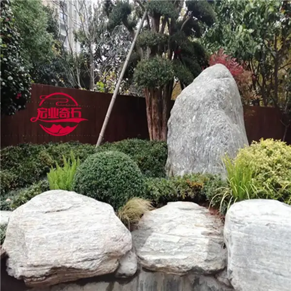 山东泰山石原产地,泰安泰山石园林景观石,假山案例图