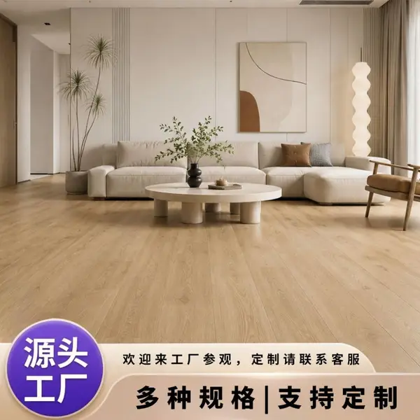 源头工厂 SPC 石塑地板 环保阻燃防滑塑胶地板 跨境专供石晶地板定制