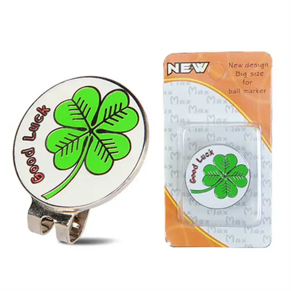 磁铁帽夹定制 四叶草不同logo设计订做 肯德基帽子夹片定做