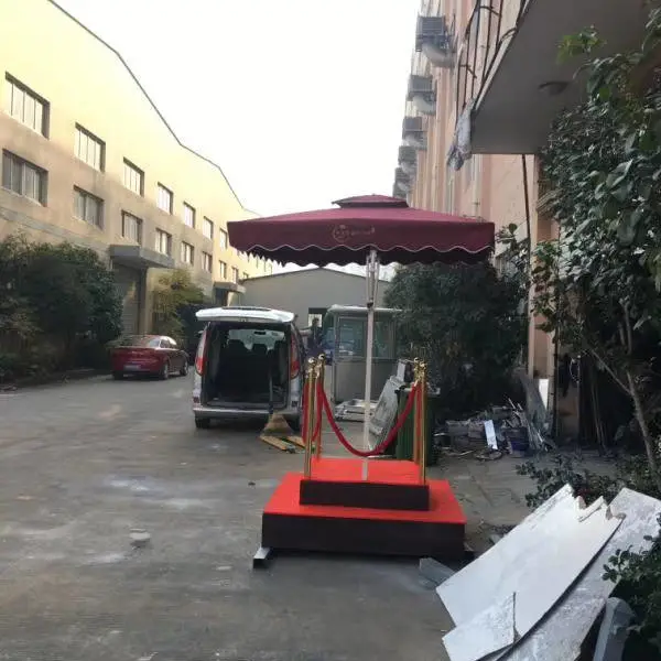 双层站台岗亭伞罗马伞房产售楼处礼宾岗亭物业遮阳伞保安亭