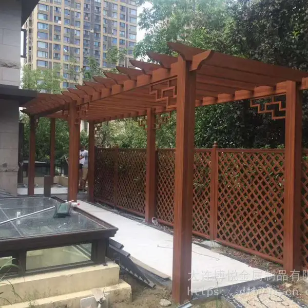供应铝合金葡萄架/铝合金庭院门/铝艺围墙护栏/铝艺围栏
