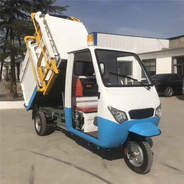 志成新能源小型垃圾车 电动挂桶式垃圾车 电动三轮环卫车