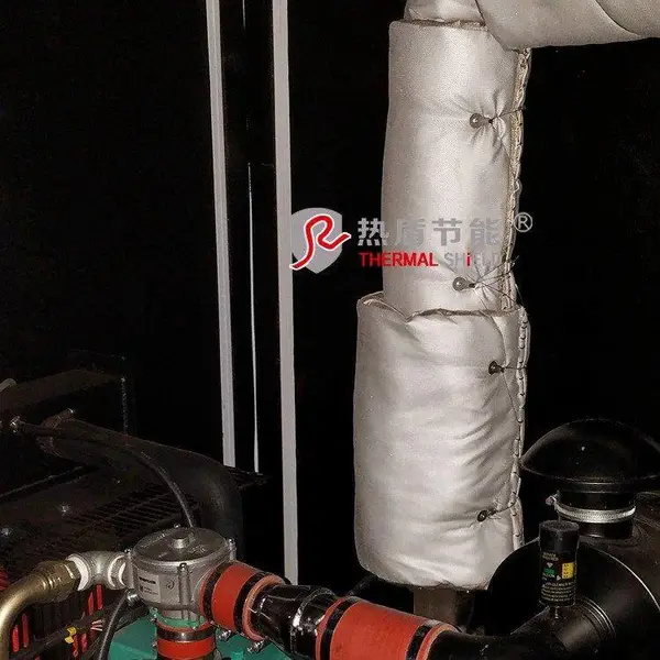出口欧盟专用发电机组排气管隔热套 发电机保温套 消音隔热套 热盾 厂家定制配套 RD