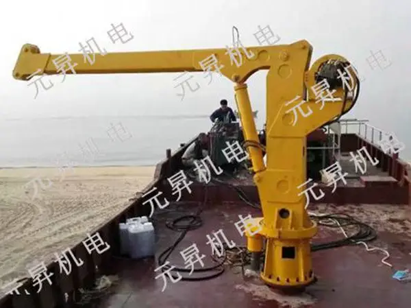 船用起重机 船吊定制 伸缩式船吊 甲板吊机改装