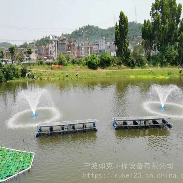 RPQ搭配七彩灯使用 RPQ河道增氧设备 城镇河道景观曝气设备
