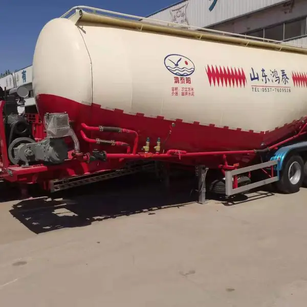 山东鸿泰挂车厂HTY9406GXHA散装水泥罐车