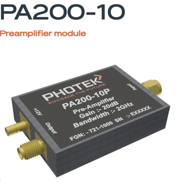 PHOTEK增益前置放大器模块探测器光电倍增管飞行时间PA200-10