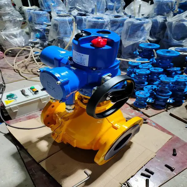 销售电动V型不锈钢法兰调节阀 洛阳QV47F-25P DN32智能调节型电