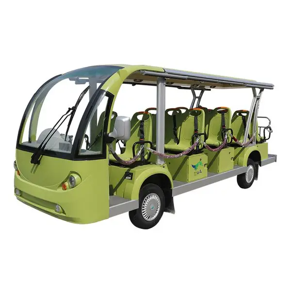 益高电动车厂家供应8座11座14座景区城市电动观光车游览车