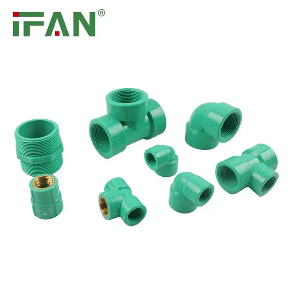 IFANPN16绿色英标UPVC接头高质量PVC管件灌溉水供应螺纹塑料管件