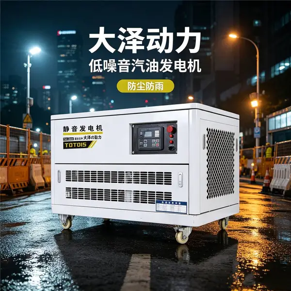 35kw汽油发电机箱体式干接点启动机房备用