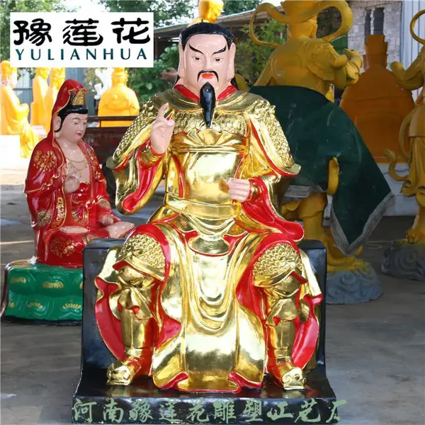 披发祖师佛像护卫大神金童玉女塑像圣真君玄天上帝神像