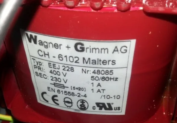 大量供应瑞士进口瓦格纳wagner+grimm三相变压器13485系列