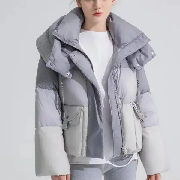 库存尾货 深圳Masilier精品鹅绒服 休闲时尚加厚防寒服 折扣店女装实卖单品