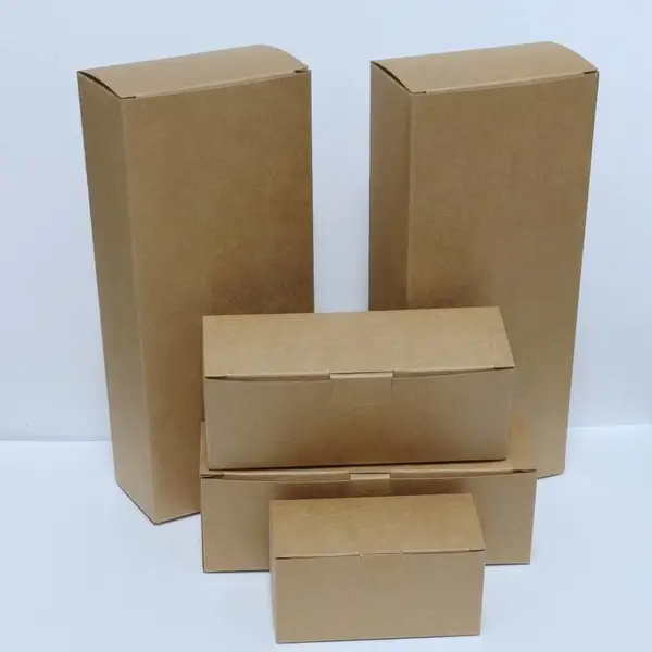 牛皮纸盒印刷定制展示盒 超市货架陈列 挂钩设计 商品促销包装