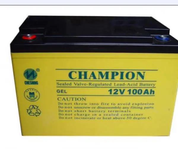 冠军蓄电池12V100AH NP100-12铅酸免维护蓄电池UPS电源专用
