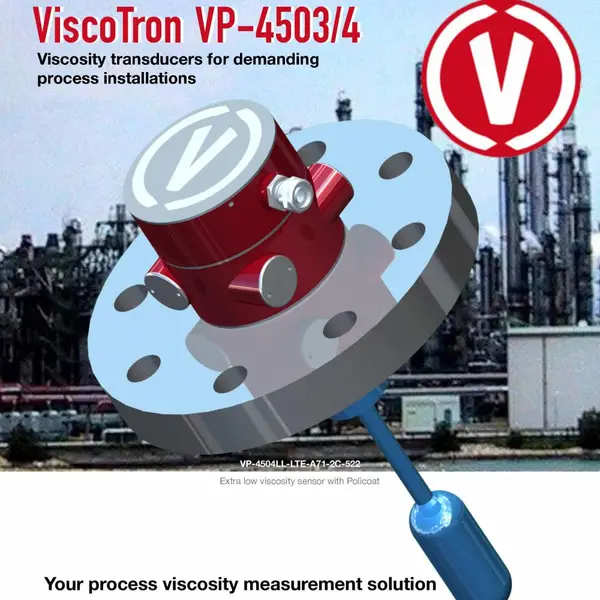 VP-1000在线粘度计广泛应用于CP工艺流程