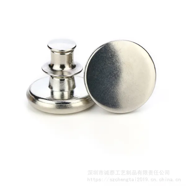 银色不锈钢纽扣,手缝纽定做,深圳金属纽扣