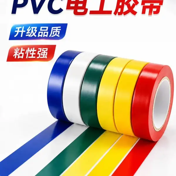 电工胶带电工专用绝缘胶带防水阻燃耐高温高粘度PVC超薄电线批发