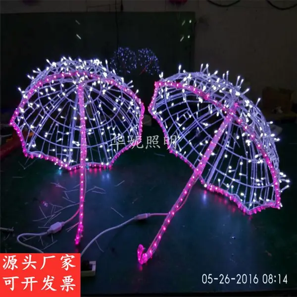 2020年网红LED过街灯 枫叶款LED街棚灯 LED灯杆造型灯 春节LED挂树灯 LED桃子景观灯