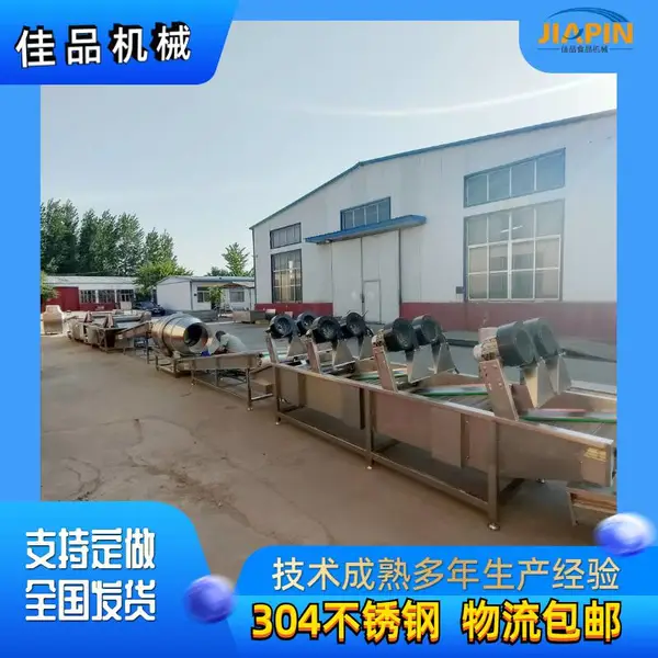 果蔬清洗风干线选品佳机械,净菜清洗风干设备价格