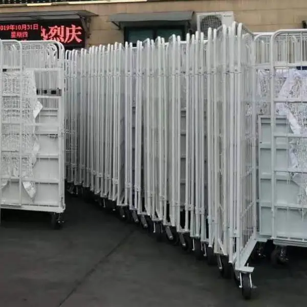 锦川设计物流台车防止货物破损 可折叠加层周转车技术生产厂商