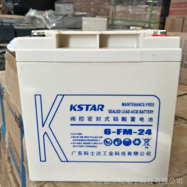 KSTAR科士达UPS不间断电源专用蓄电池6-FM-24铅酸免维护12V24AH
